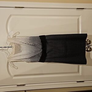 Black and White pencil dress